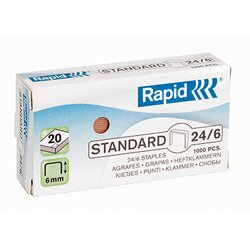 Rapid 24855700 Heftklammer Standard 24/6 verkupfert 1000St