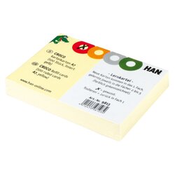 HAN 9813 Karteikarte A7 liniert gelb 100St