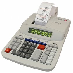 Olympia CPD512 Tischrechner ER 12stellig Netzbetrieb lichtgrau