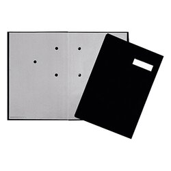 PAGNA 24192-44 Unterschriftsmappe Eco-Einband Löschkarton 20tlg. sw