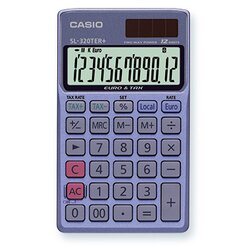 CASIO® SL-320TER+WA-EP Taschenrechner blau 