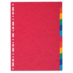 Exacompta 1412E Register Nature Future DIN A4 12teilig blanko farbig