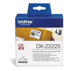 Brother dk22225 Endlosetikettenrolle 30,48mx38mm Papier ws