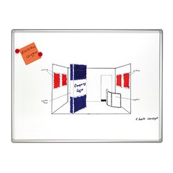 FRANKEN SC8208 Whiteboard Pro 100x75cm magnethaftend ws