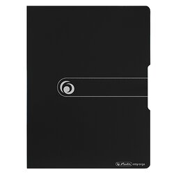Herlitz 11217221 Klemmbrettmappe DIN A4 Polyfoam schwarz