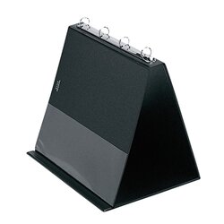 Veloflex 4101080 Tischflipchart DIN A4 quer 4Ringe 10Hüllen schwarz