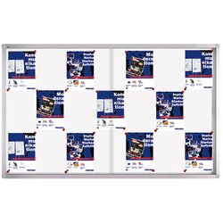 FRANKEN SK6121 Schaukasten PRO Schiebtür für 21x DIN A4 Aluminium