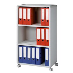 Paperflow 381K2.02 Rollwagen 3 Fächer Polystyrol grau
