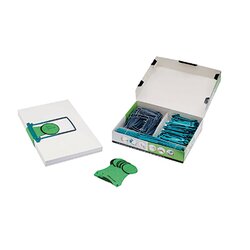 Jalema 5721000 Abheftbügel Clipex grün 100 St./Pack. +Labels