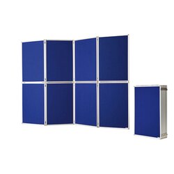 magnetoplan® 1101016 Präsentationswand 244x181x2cm blau