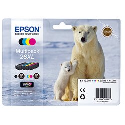 Epson C13T26364010 Tintenpatrone 26XL sw/c/m/y 4 St./Pack.