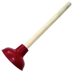 Neutralware 0389000/391005 Saugglocke Holz/Gummi rot 