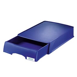Leitz 52100035 Briefablage Plus DIN A4 stapelbar PS blau