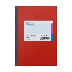 König & Ebhardt 8616271 Kladde DIN A6 kariert 48Blatt rot