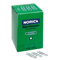 NORICA® 2220 Büroklammer 32mm  verzinkt 1000St