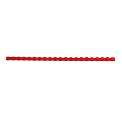 GBC® 4028214 Plastikbinderücken DIN A4 8mm rot 100 St./Pack.