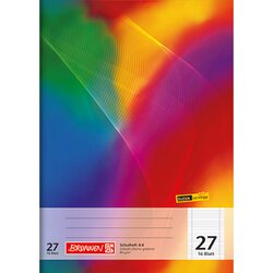 BRUNNEN 104492702 Schulheft Lin 27 DIN A4 16Blatt liniert