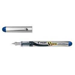 PILOT 1132003 Füllfederhalter V-Pen 0,4mm blau