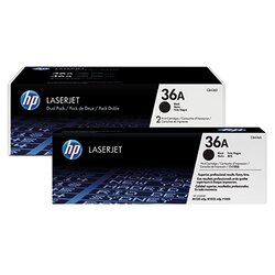 HP CB436AD Toner 36A 2.000Seiten schwarz 2 St./Pack.