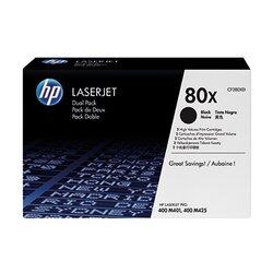 HP CF280XD Toner 80X 6.900Seiten schwarz 2 St./Pack.