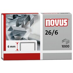 NOVUS 040-0160 Heftklammer 26/6 verzinkt 5.000 St./Pack.