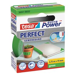 tesa® 56341-00032 Gewebeband Extra Power Perfect 19mmx2,75m grün
