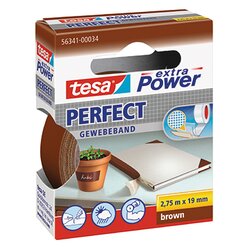 tesa® 56341-00034 Gewebeband Extra Power Perfect 19mmx2,75m braun
