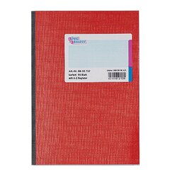 König & Ebhardt 8618752 Registerbuch DIN A5 96Blatt kariert rot
