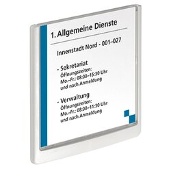 DURABLE Türschild CLICK SIGN 172 x 172 mm (B x H)