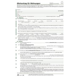 RNK Verlag 525 Mietvertrag Wohnung A4 6Bl 