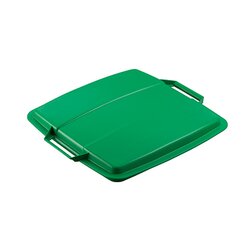 DURABLE VEH2012032 Abfalleimer DURABIN FLIP 52x61x49cm grau/grün