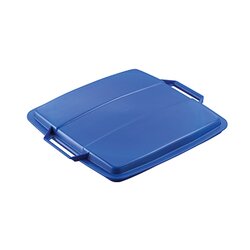 DURABLE VEH2012031 Abfalleimer DURABIN FLIP 52x61x49cm grau/blau