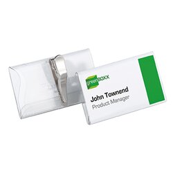 DURABLE 811019 Namensschild 75x40mm Kunststoff tr 25 St./Pack.