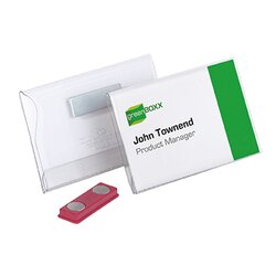DURABLE 811719 Namensschild 90x54mm Hartfolie tr 25 St./Pack .