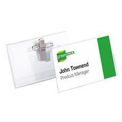 DURABLE 810119 Namenschild 90x54mm Kunststoff tr 50 St./Pack.
