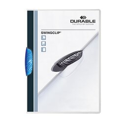 DURABLE 226007 Klemmmappe SWINGCLIP DIN A4 max. 30Bl. Klemme d.bl