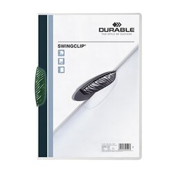DURABLE 226005 Klemmmappe SWINGCLIP DIN A4 max. 30Bl. Klemme gn
