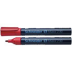 Schneider 123002 Permanentmarker Maxx 230  Rundspitze 1-3mm rot