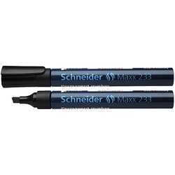 Schneider 123301 Permanentmarker 233 1-5mm Keilspitze schwarz