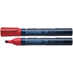 Schneider 123302 Permanentmarker 233 1-5mm Keilspitze rot