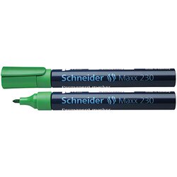Schneider 123004 Permanentmarker Maxx 230  Rundspitze 1-3mm grün