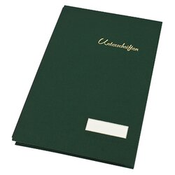 Soennecken 1490 Unterschriftsmappe DIN A4 20Fächer Leinen grün