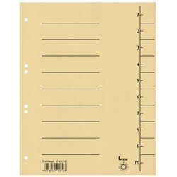 Bene 97300GE Trennblatt A4 Karton gelb 100 St./Pack.