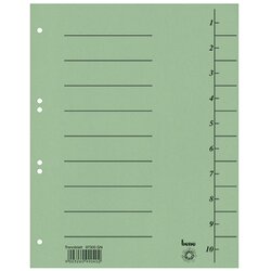 Bene 97300GN Trennblatt A4 Karton grün 100 St./Pack.