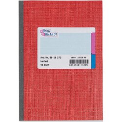 König & Ebhardt 8616272 Kladde DIN A6 kariert 96Blatt rot