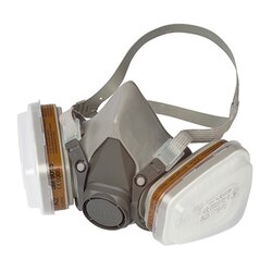 3M 6002KIT-1 Halbmaske A2P2 Mehrweg inkl. Wechselfilter grau