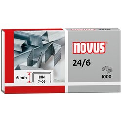 NOVUS 040-0158 Heftklammer 24/6 verzinkt 1.000 St./Pack.