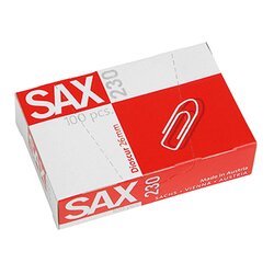 Sax 1-230-00 Büroklammer 26mm verzinkt 100 St./Pack.