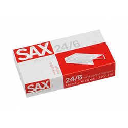 Sax 1-246-01 Heftklammer Nr. 24/6mm verkupfert 1.000 St./Pack.