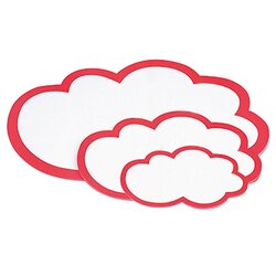magnetoplan® 111152003 Moderationskarte Wolke 420x250mm 20St.